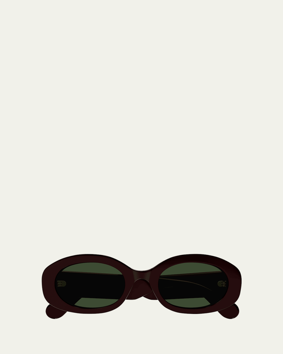 Naomy Acetate Oval Sunglasses